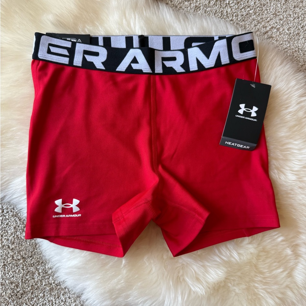 Under Armour Red Compression Shorts